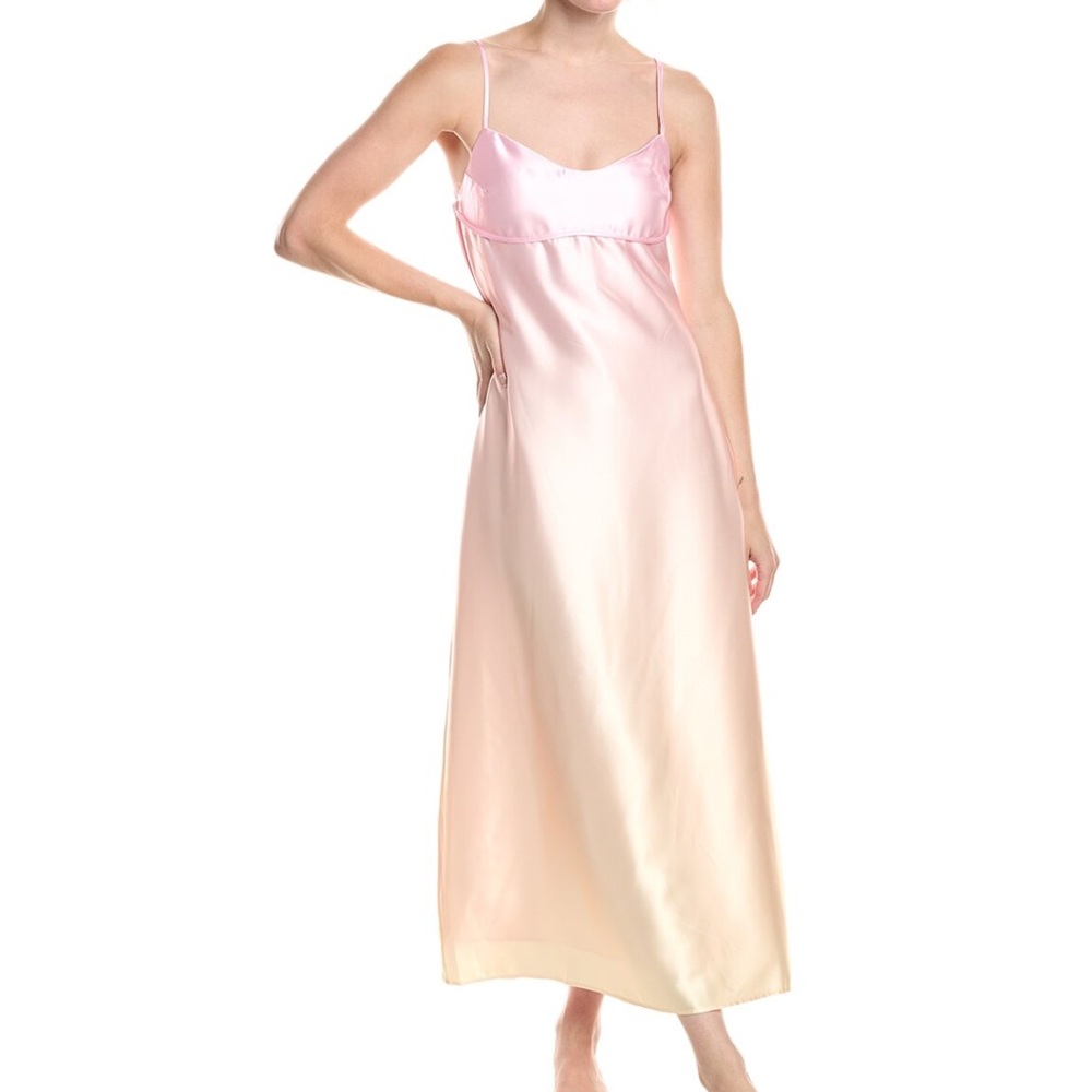 NWT Anthropologie Satin Ombre Slip Dress Size M